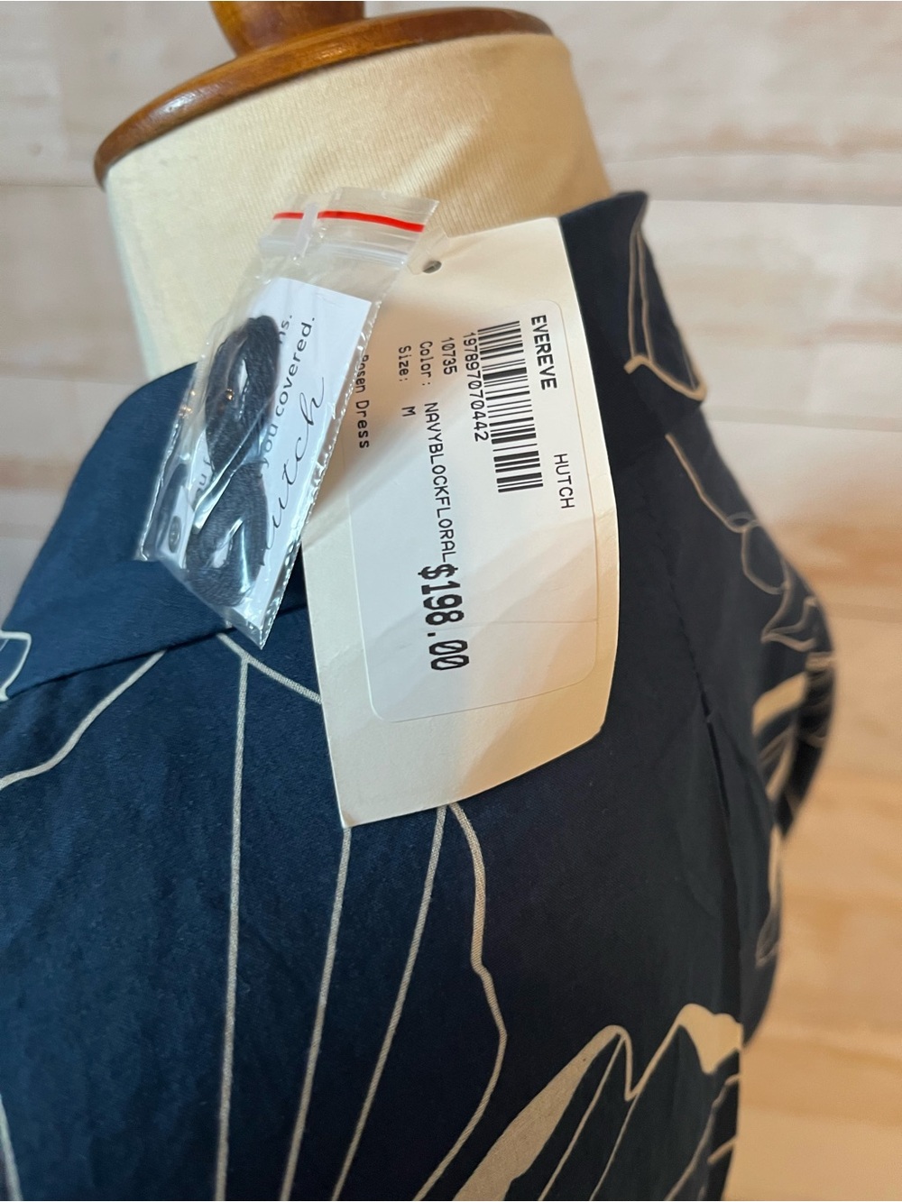 NWT Hutch size M Rosen belted midi dress in blue floral - Picture 8 of 13